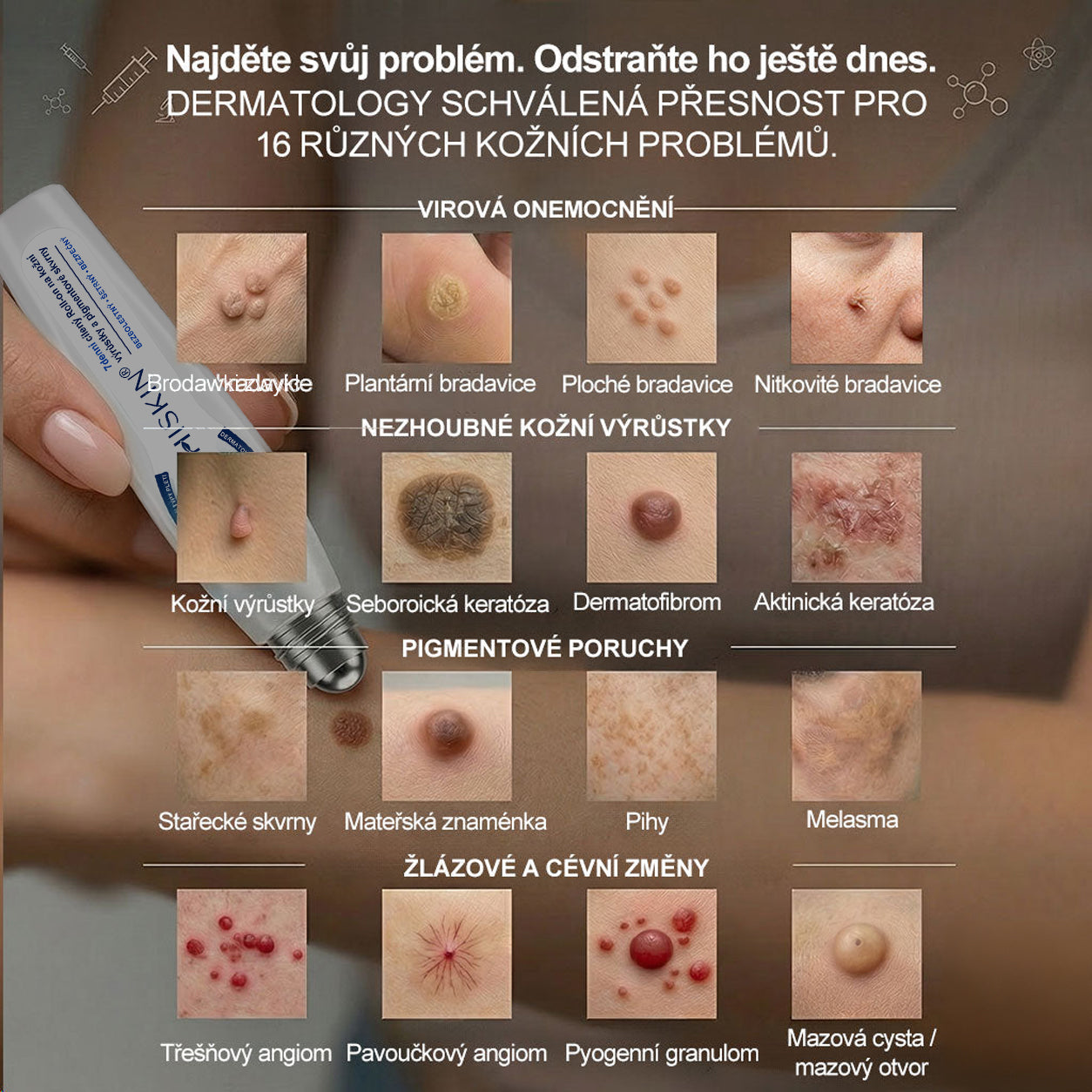 Oficiální značkový obchod | Hiskin® 7denní odstraňovač skvrn a pigmentových skvrn (Bezbolestný rollerball bez jizev)🐬