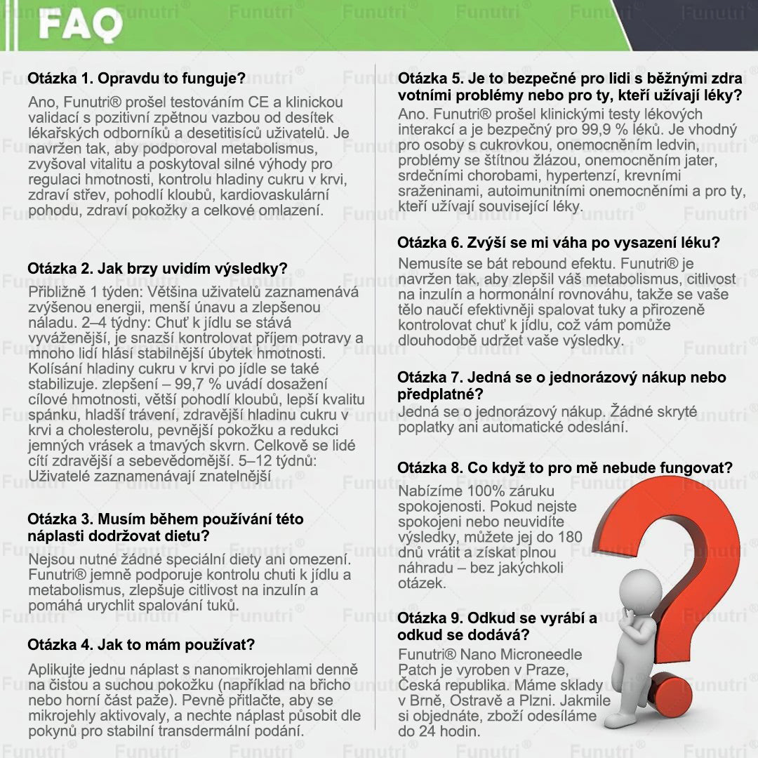 Oficiální obchod 🍀 Funutri® 10 v 1 metabolická tvarující náplast s nano mikrojehličkami (Pouze jednou denně, viditelné změny již za 7 dní)  Určeno pro osoby s obezitou, diabetem, spánkovou apnoe