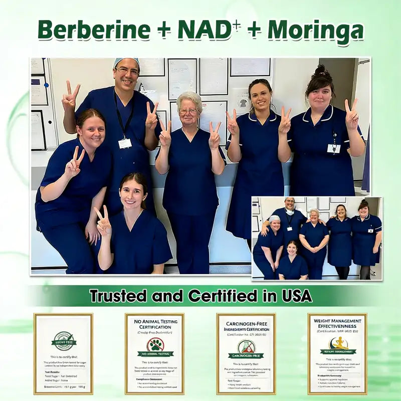 Moringa · Berberine x NAD+ 10-in-1 Advanced Nano Microneedle Patch